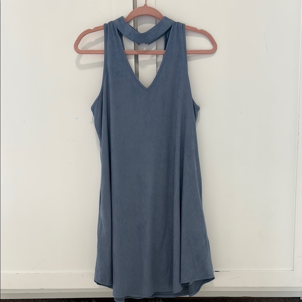 Altar’d State Blue Velvet Dress